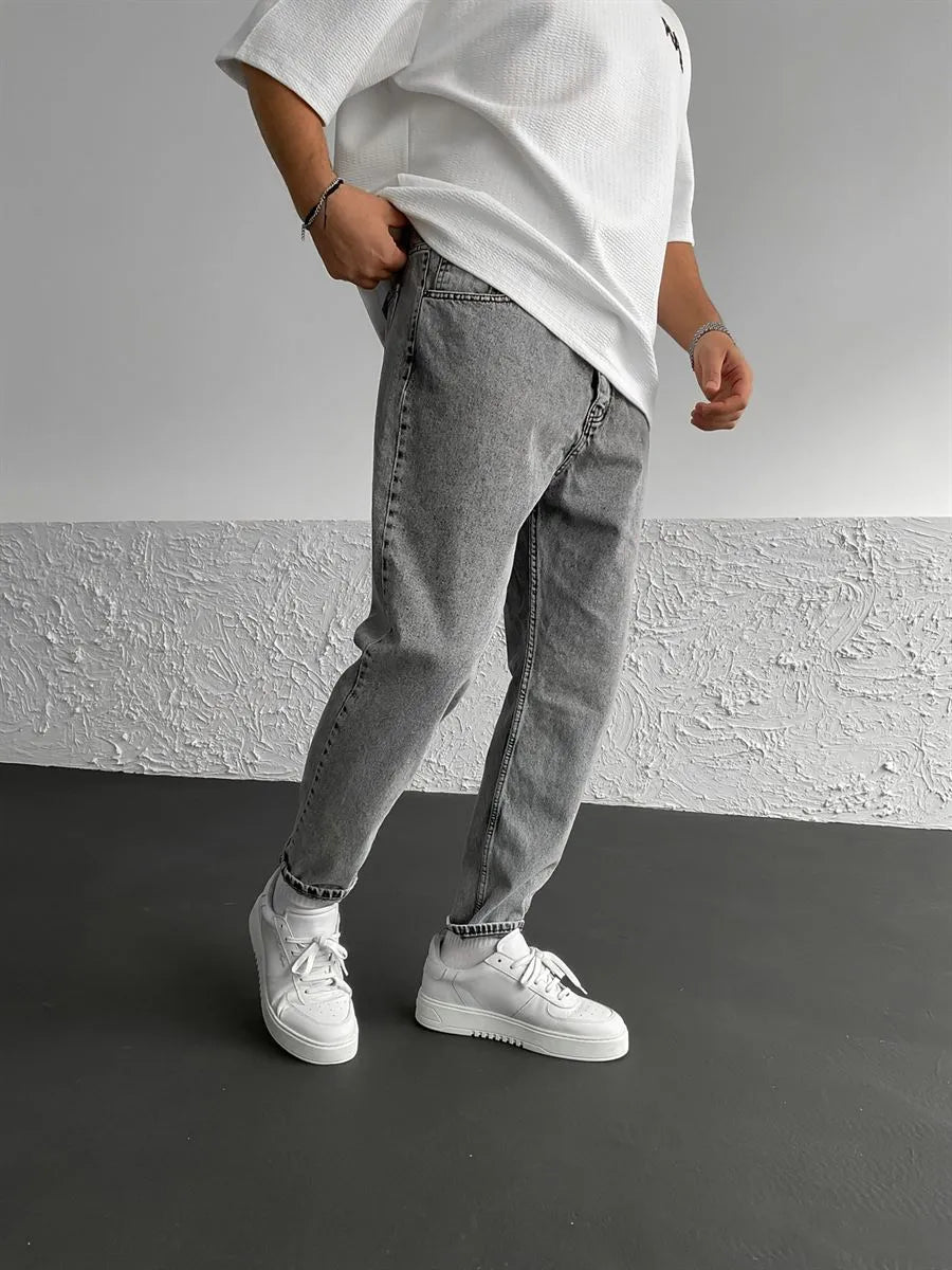 Gray Relax Fit Jeans BB6413