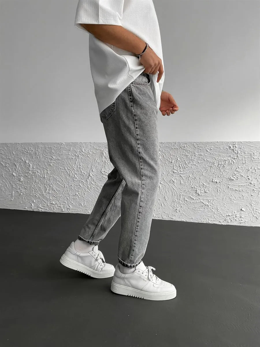 Gray Relax Fit Jeans BB6413