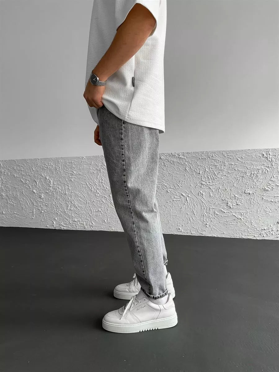 Gray Relax Fit Jeans BB6413