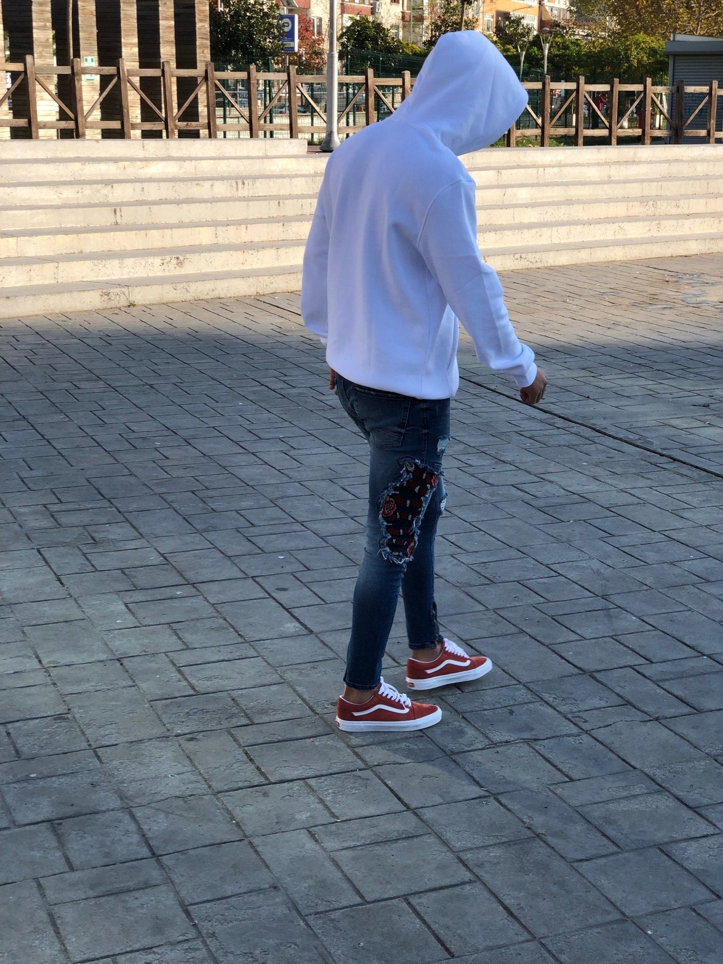 Sneakerjeans - Blue Snake Patched Jeans Skinny Jeans AY451 - Sneakerjeans