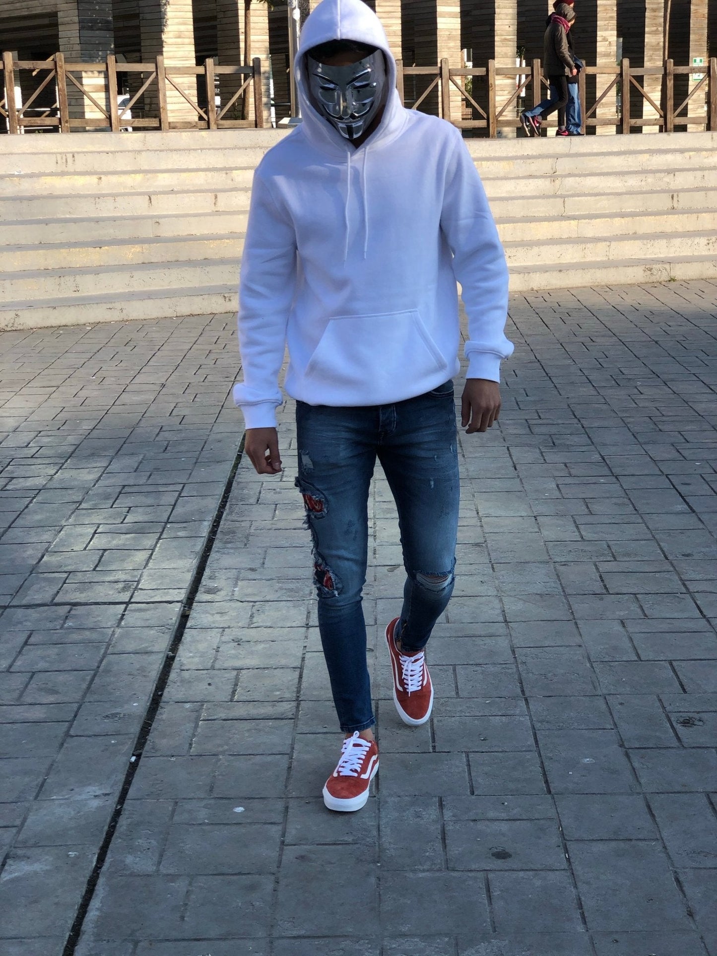 Sneakerjeans - Blue Snake Patched Jeans Skinny Jeans AY451 - Sneakerjeans