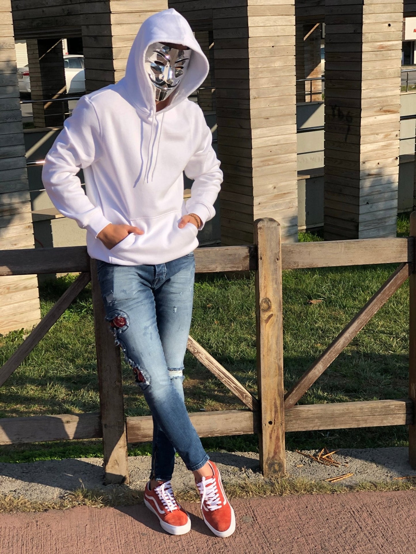 Sneakerjeans - Blue Snake Patched Jeans Skinny Jeans AY451 - Sneakerjeans