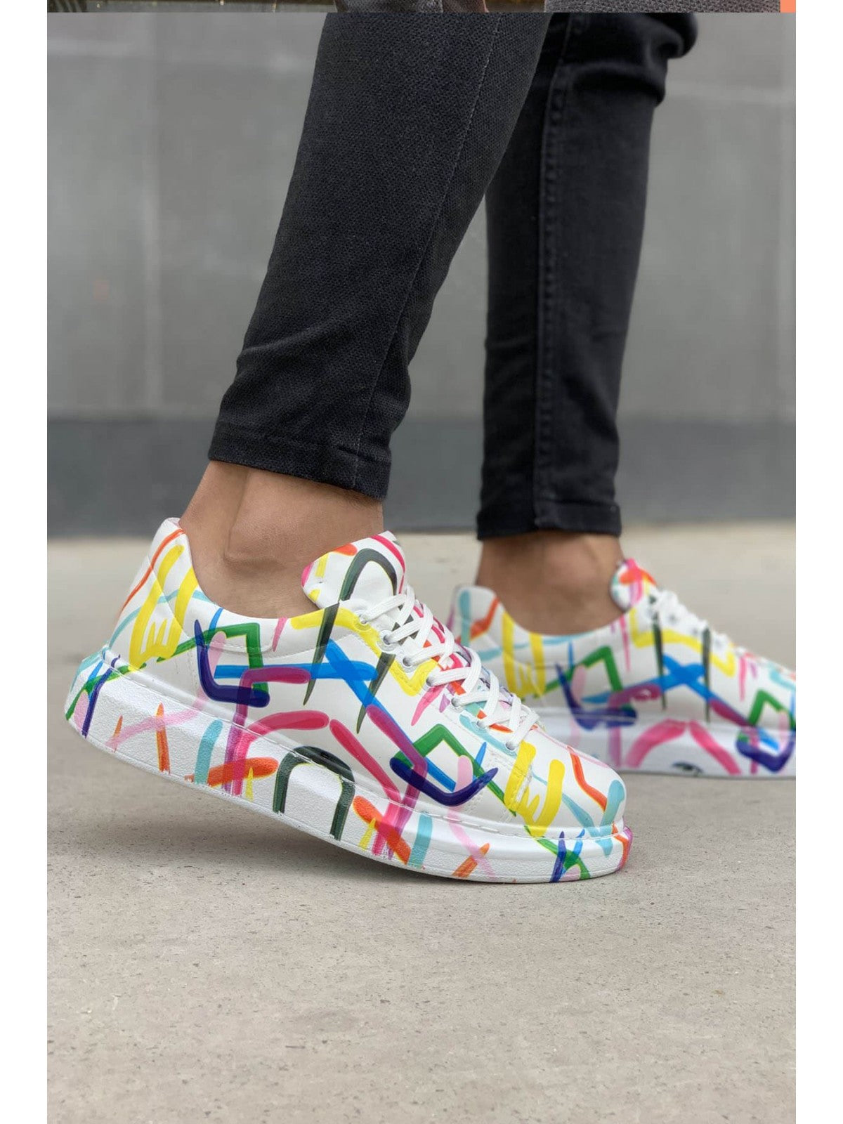 Sneakerjeans Mixed Colour Sneaker CH255