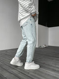 Eisblaue Boyfriend-Jeans BB6163