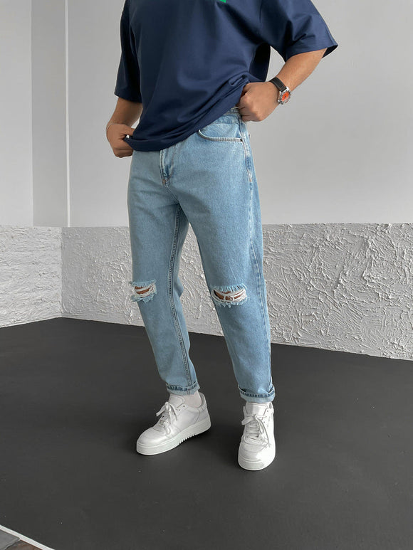 Blaue zerrissene Jeans BB6281