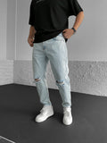 Ice Blue Ripped Jeans BB6281