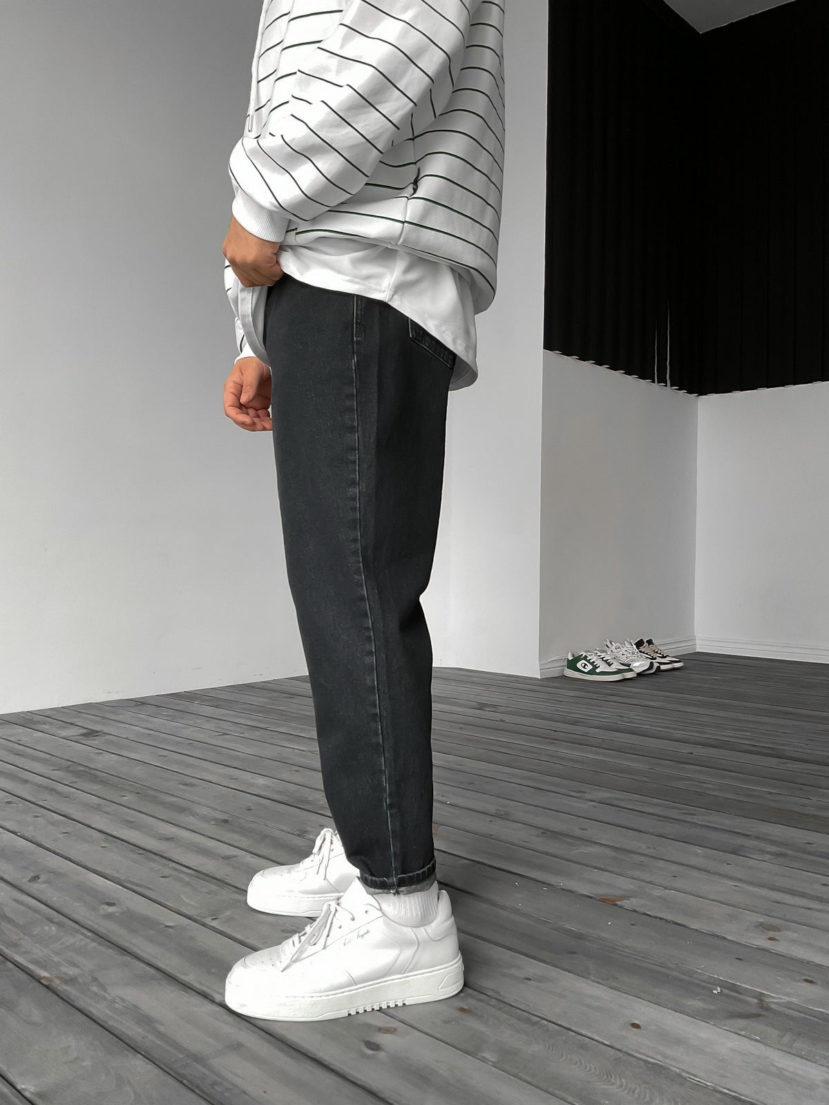 Anthrazit Boyfriend Jeans BB6163 – von Baggymann | Streetwear für Damen & Herren