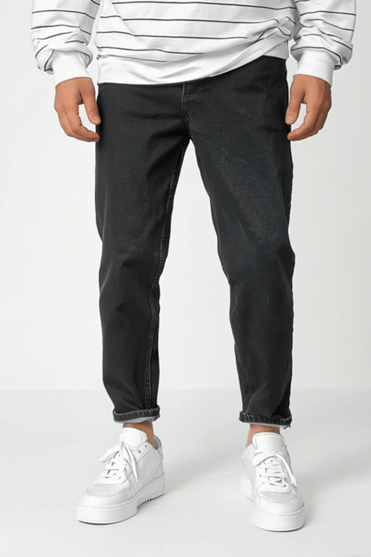 Anthrazit Boyfriend Jeans BB6163 – von Baggymann | Streetwear für Damen & Herren