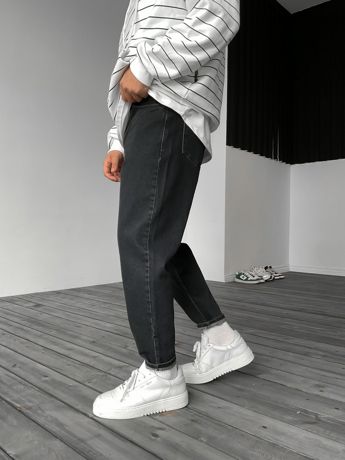 Anthrazit Boyfriend Jeans BB6163 – von Baggymann | Streetwear für Damen & Herren