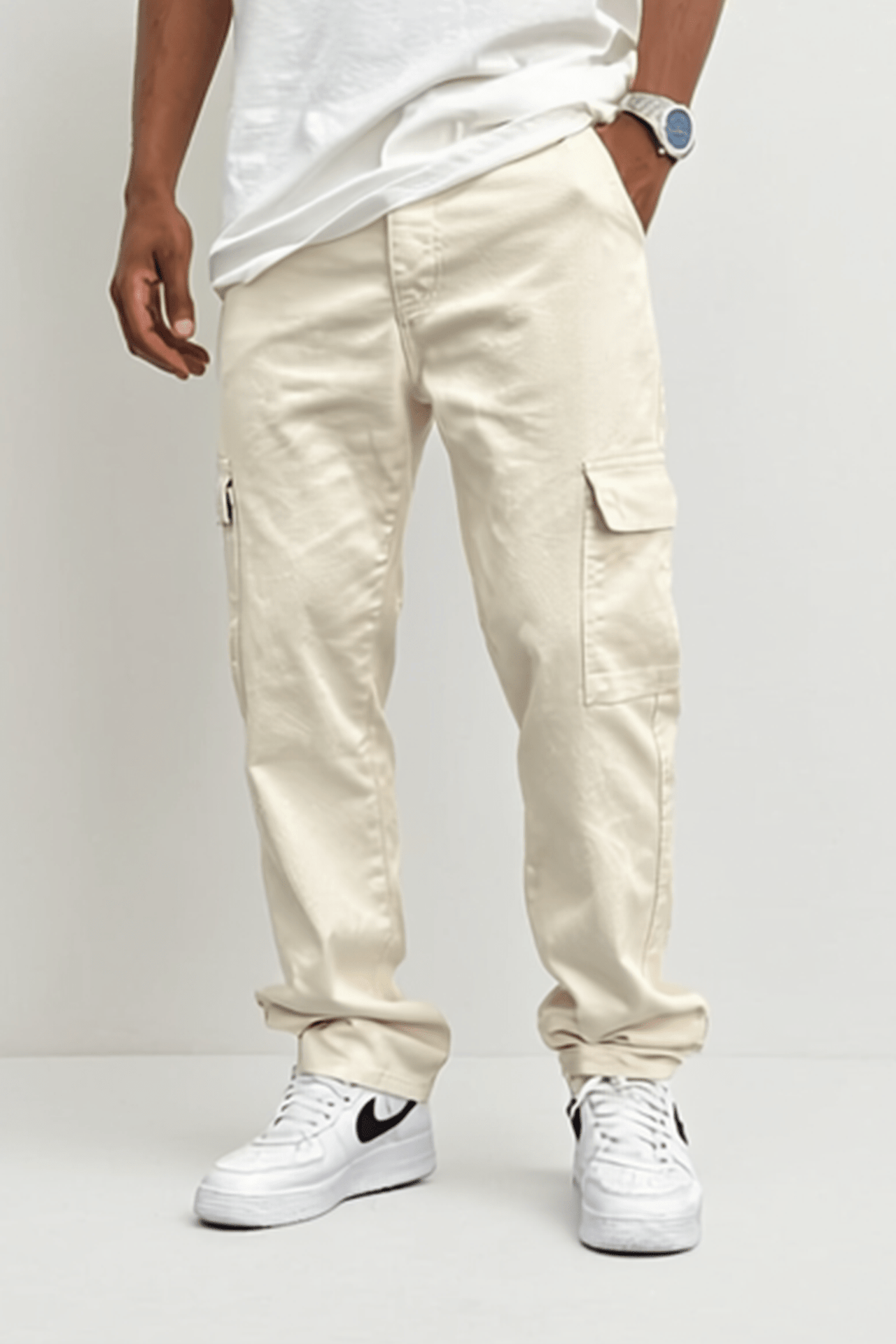 Beige Cargohosen BB6666 – von Baggymann | Streetwear für Damen & Herren