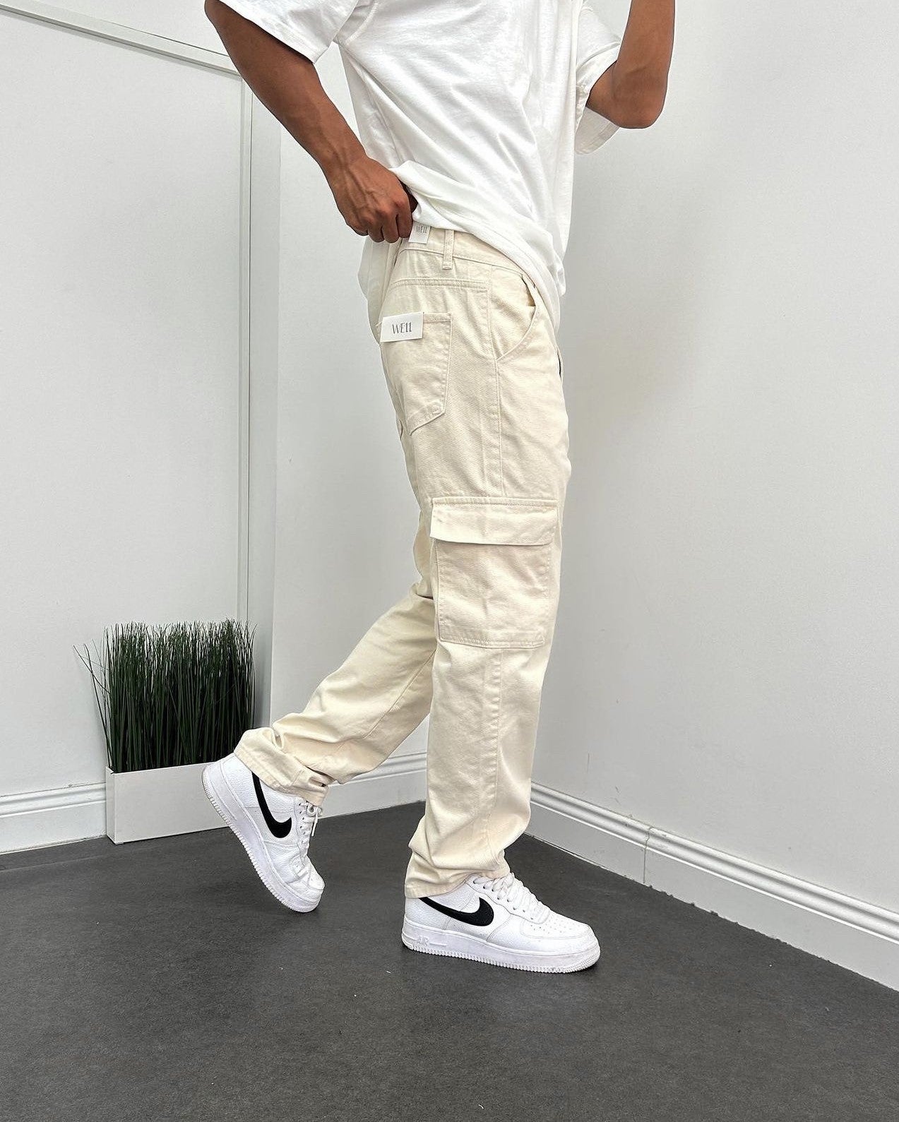 Beige Cargohosen BB6666 – von Baggymann | Streetwear für Damen & Herren