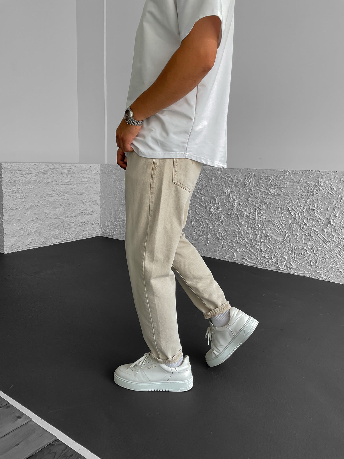 Beige Jeans BB6748 – von Baggymann | Streetwear für Damen & Herren