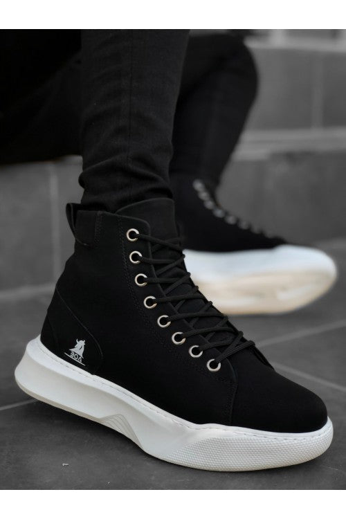 Schwarzer V2-Sneaker BA155