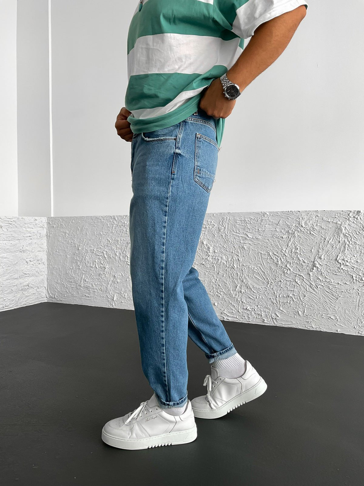 Blau Boyfriend Jeans BB6892 – von Baggymann | Streetwear für Damen & Herren