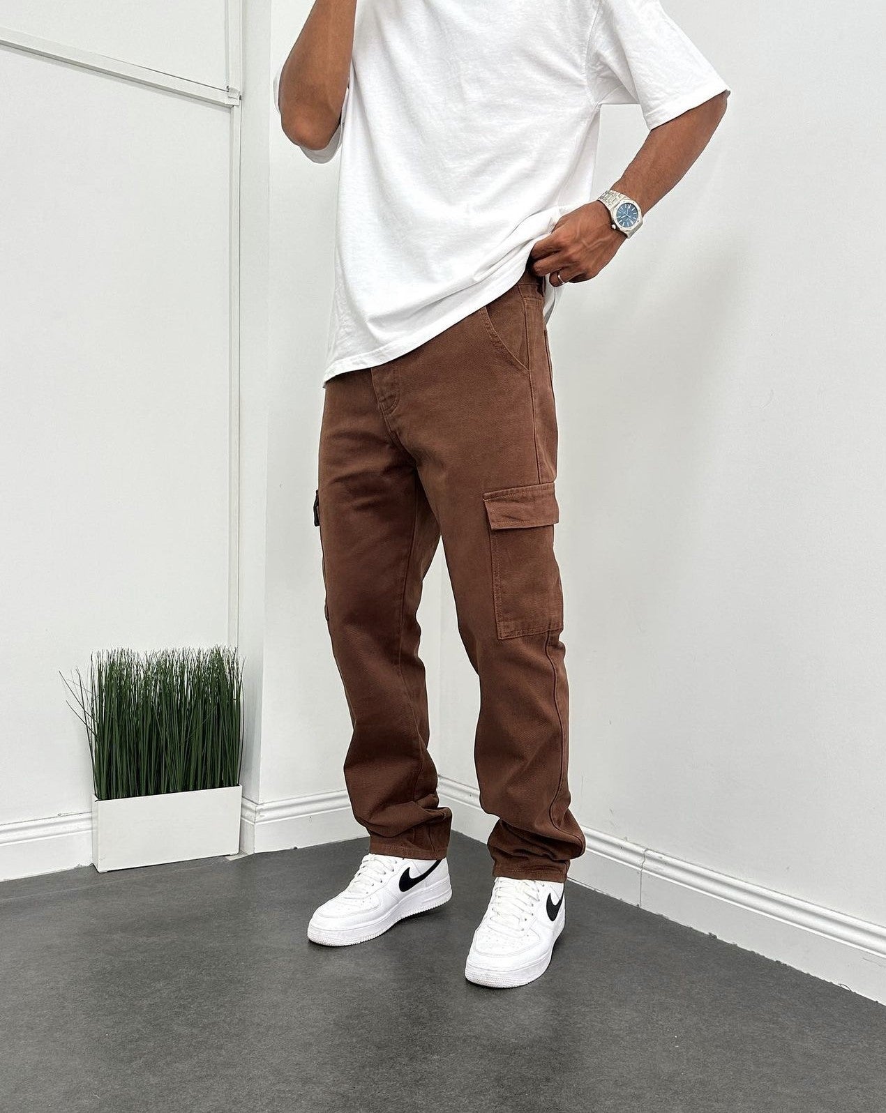 Braun Cargohose BB6666 – von Baggymann | Streetwear für Damen & Herren