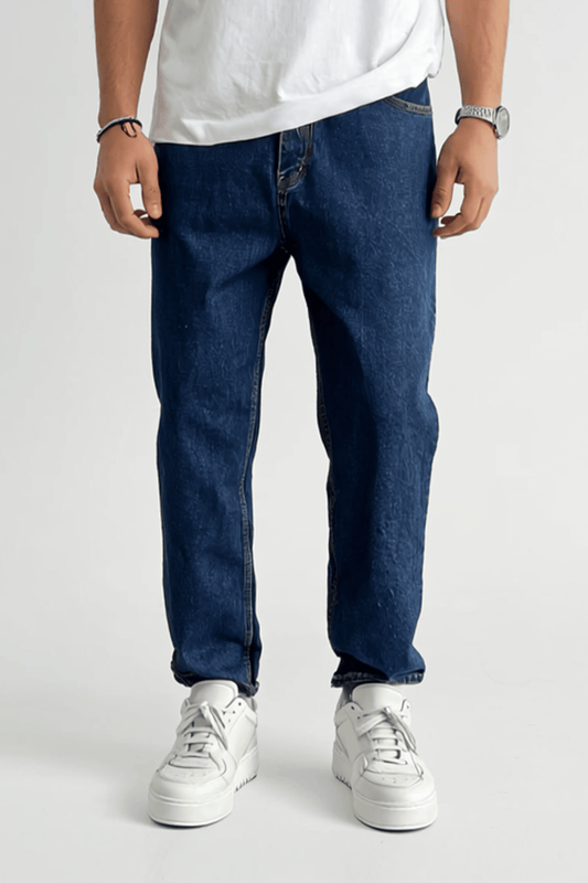 Dunkelblau Relax Fit Jeans BB6413 – von Baggymann | Streetwear für Damen & Herren