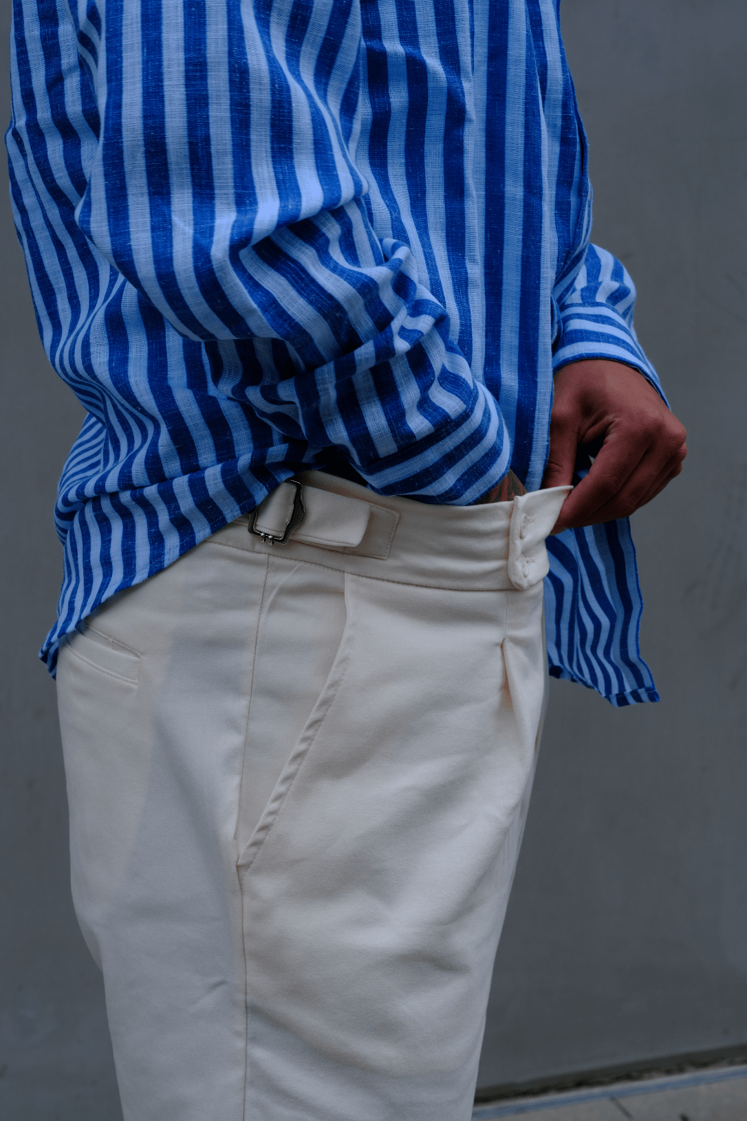 Elegante Hose Creme BB6655 – von Baggymann | Streetwear für Damen & Herren