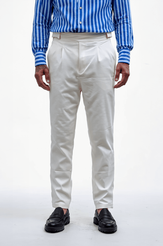 Elegante Hose Creme BB6655 – von Baggymann | Streetwear für Damen & Herren