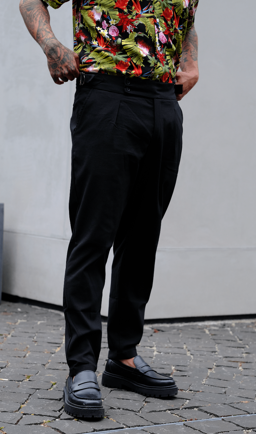 Elegante Hose Schwarz BB6655 – von Baggymann | Streetwear für Damen & Herren