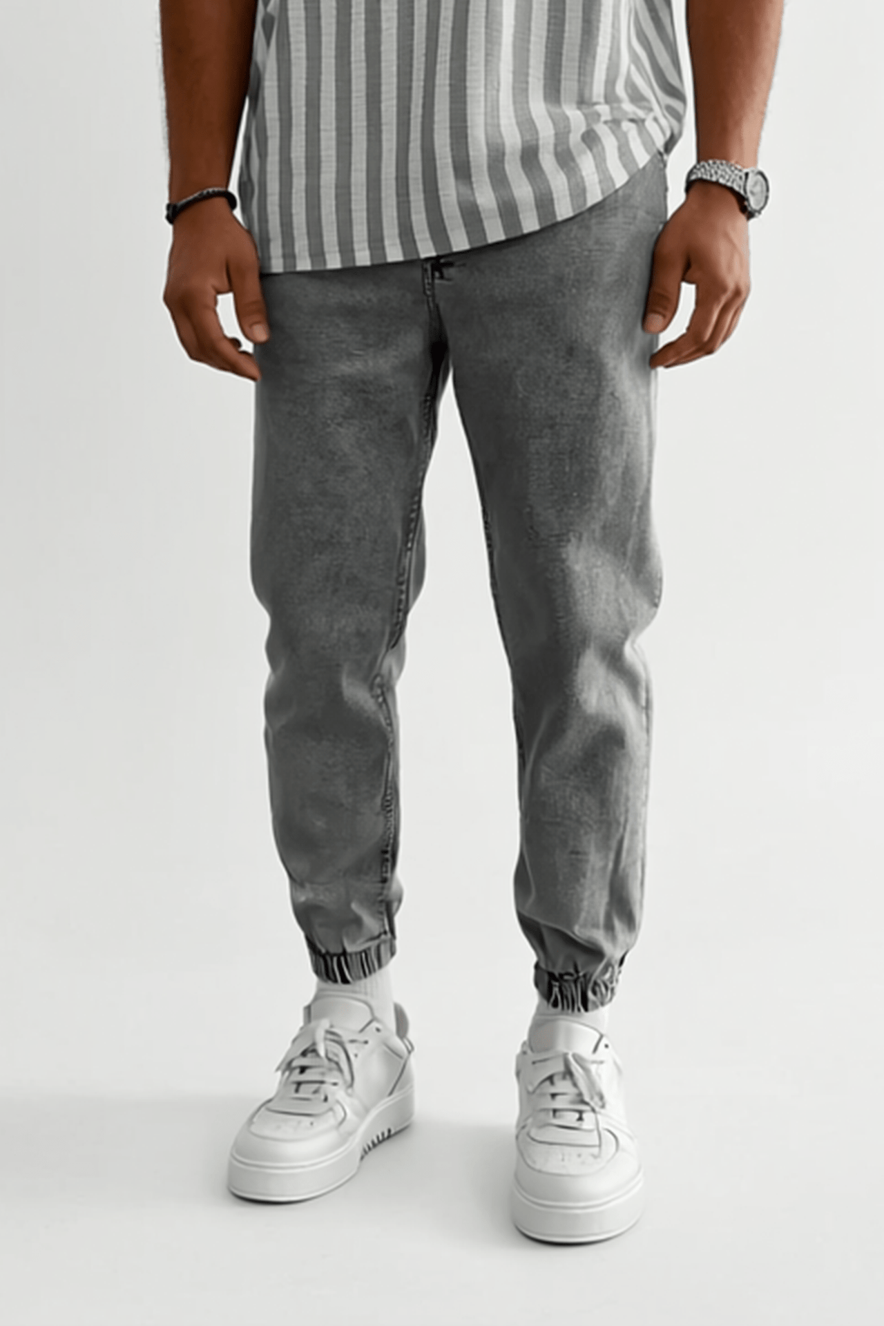 Grau Jogger Hose BB6841 – von Baggymann | Streetwear für Damen & Herren