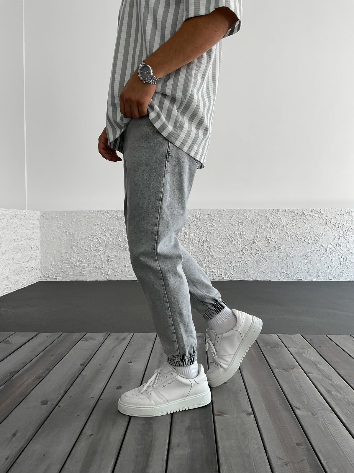 Grau Jogger Hose BB6841 – von Baggymann | Streetwear für Damen & Herren