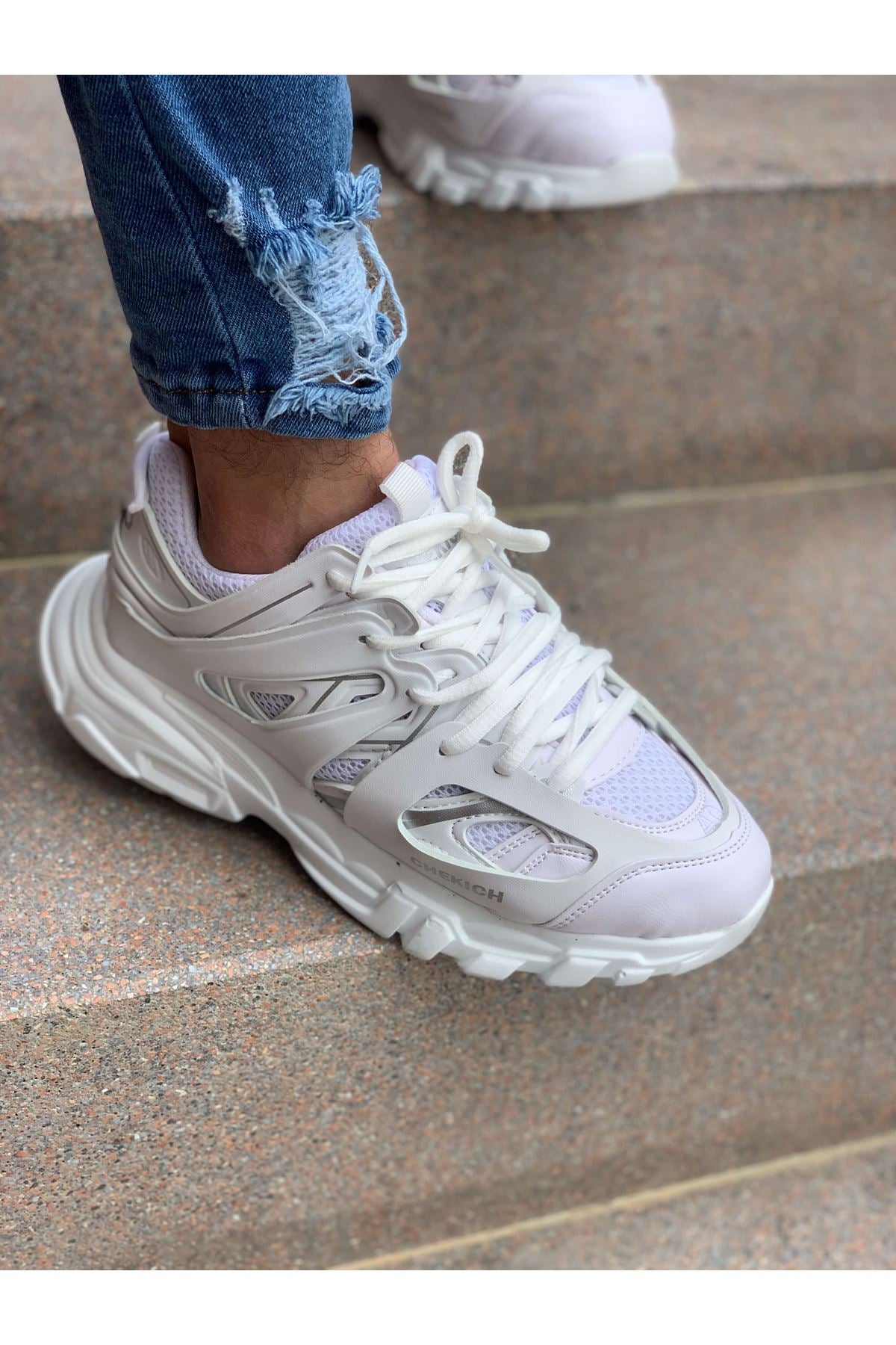 Gray White Sneaker CH301