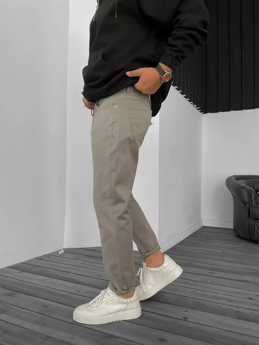 Helles Khaki Jeans BB7114 – von Baggymann | Streetwear für Damen & Herren