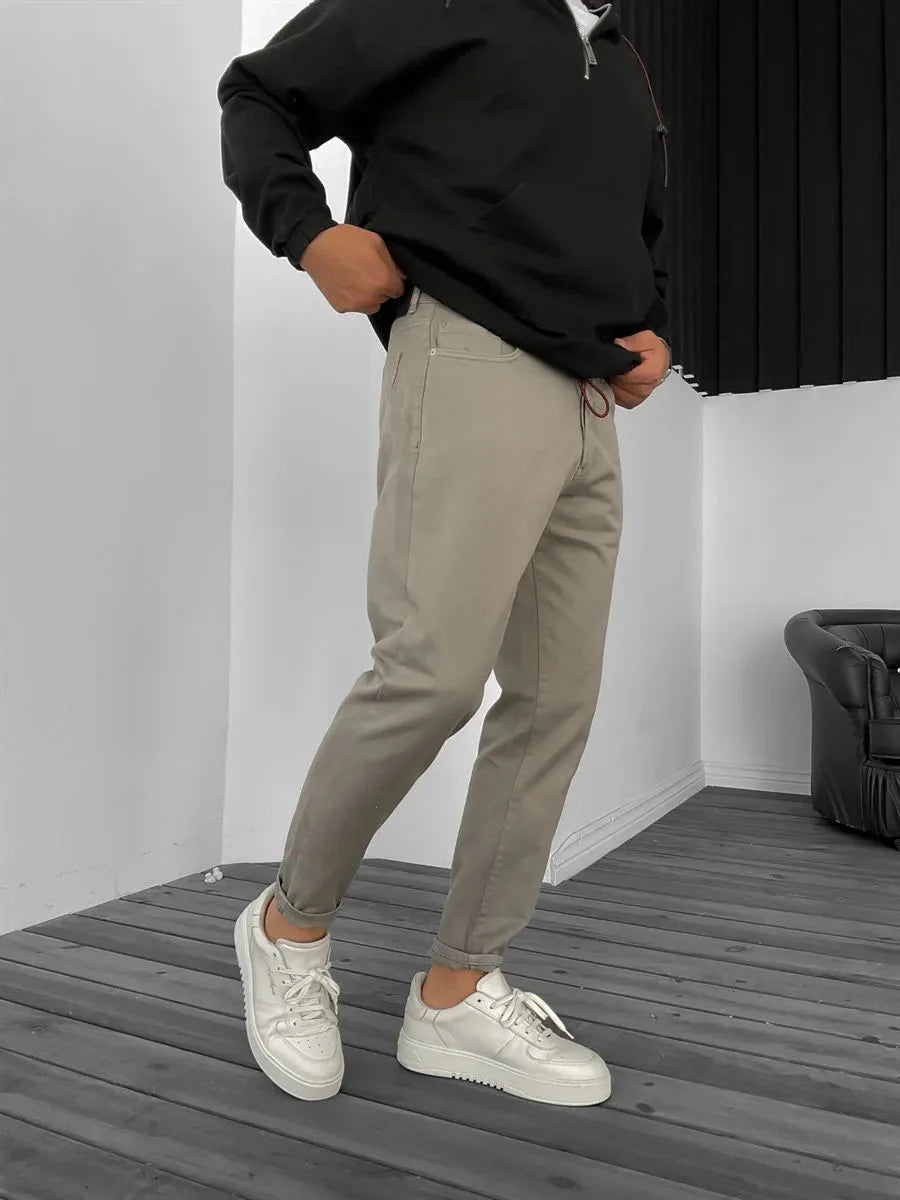 Helles Khaki Jeans BB7114 – von Baggymann | Streetwear für Damen & Herren