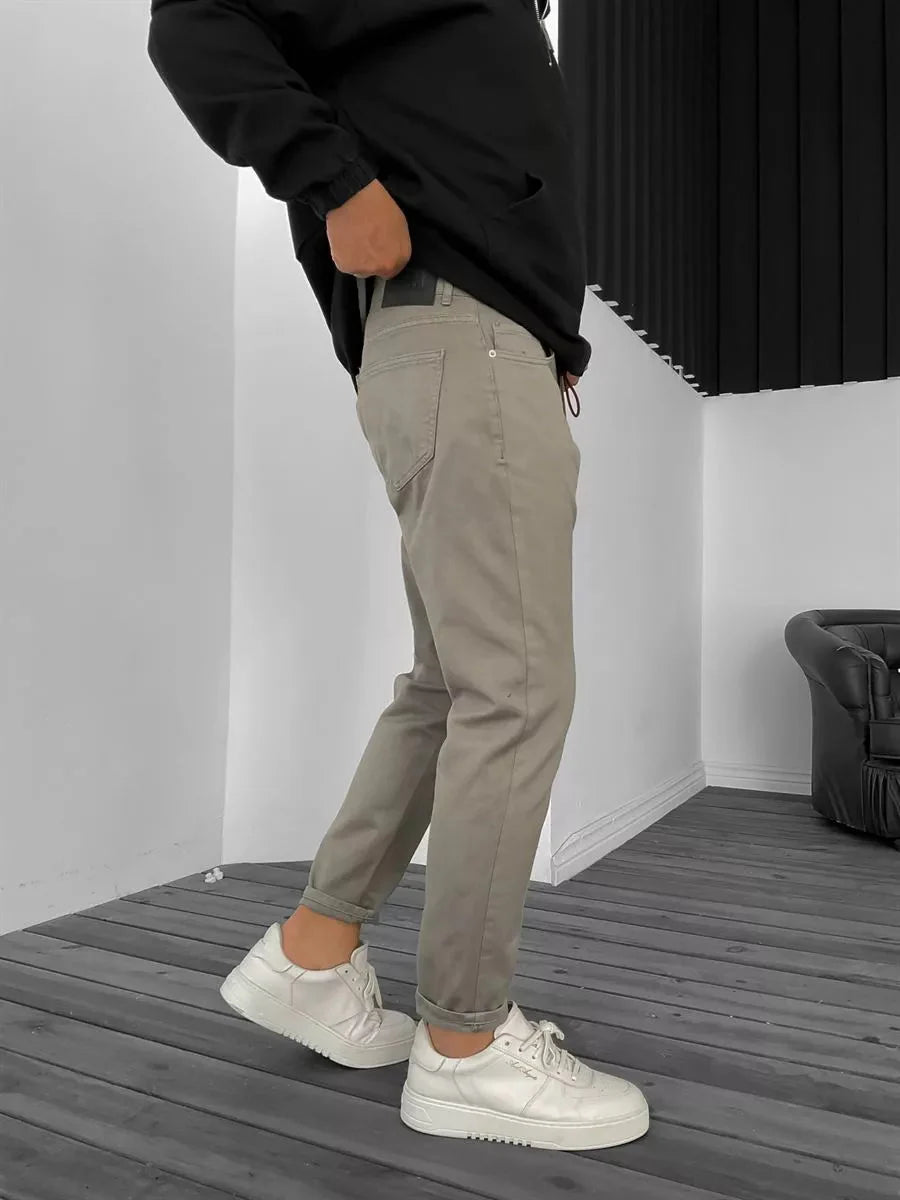 Helles Khaki Jeans BB7114 – von Baggymann | Streetwear für Damen & Herren