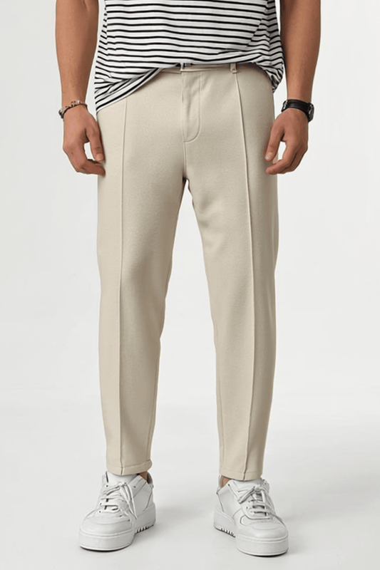 Jogger Hose Beige Waffelstoff BB7549 – von Baggymann | Streetwear für Damen & Herren