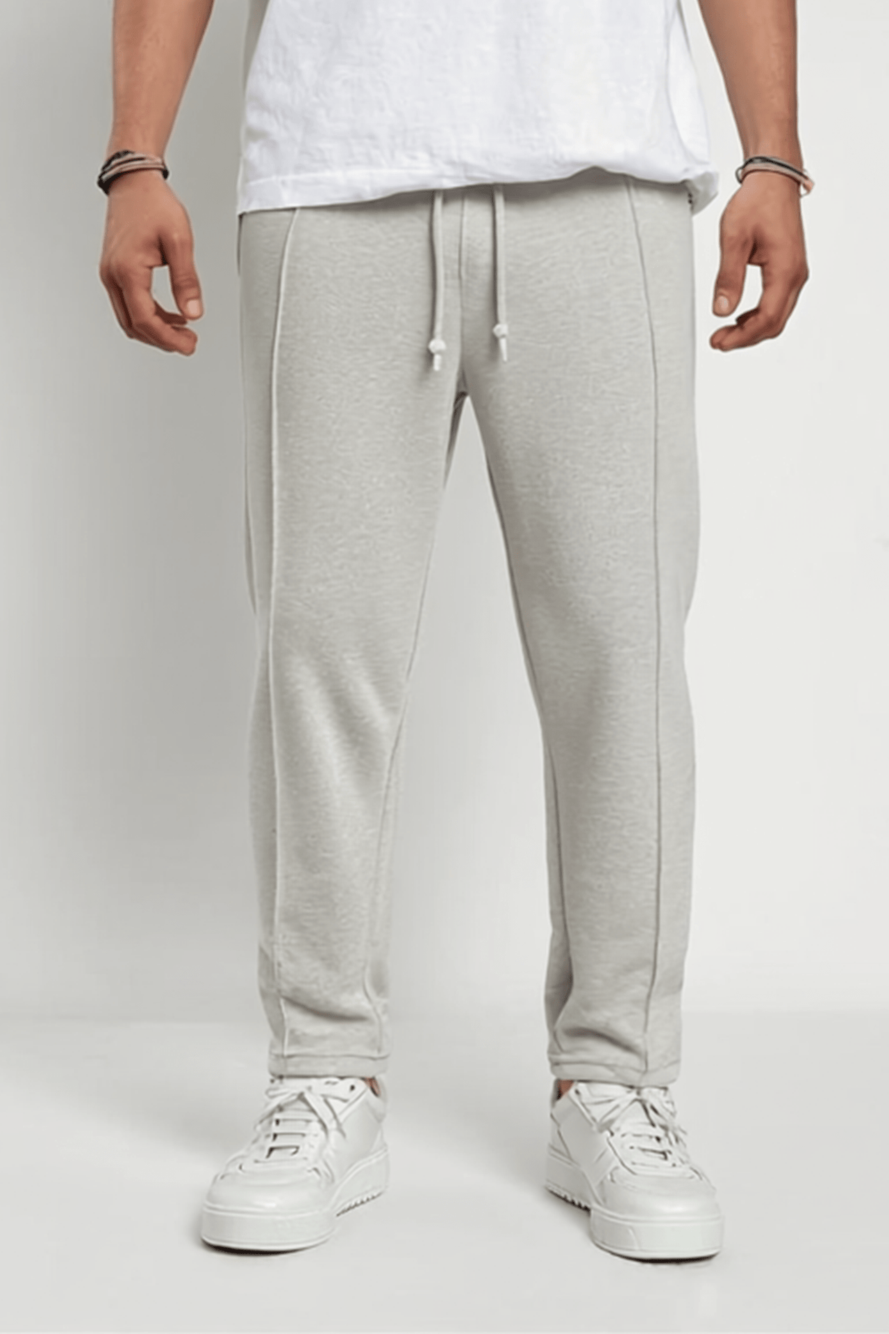 Jogger Hose Grau Waffelstoff BB7549 – von Baggymann | Streetwear für Damen & Herren