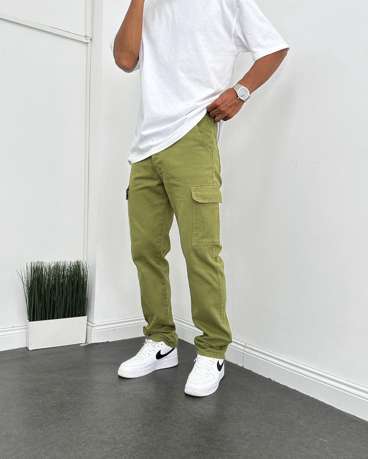 Khaki Cargohose BB6666 – von Baggymann | Streetwear für Damen & Herren