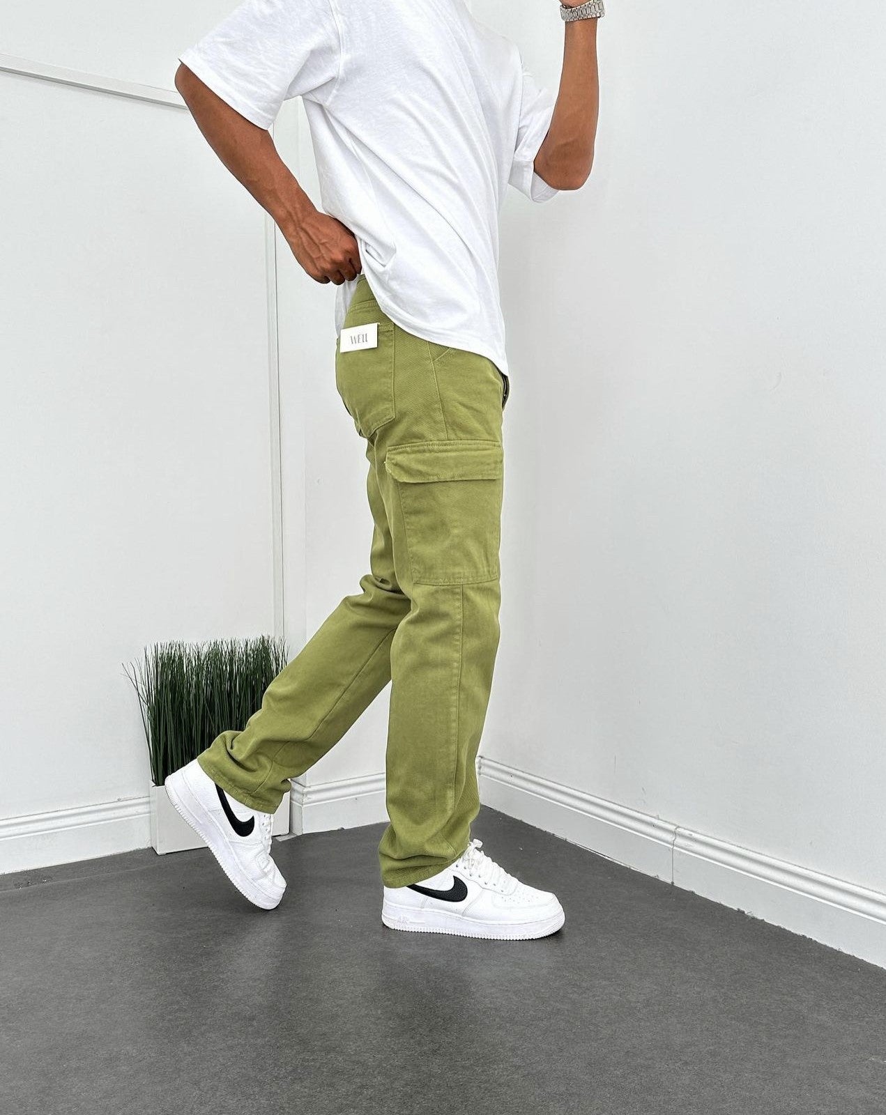 Khaki Cargohose BB6666 – von Baggymann | Streetwear für Damen & Herren