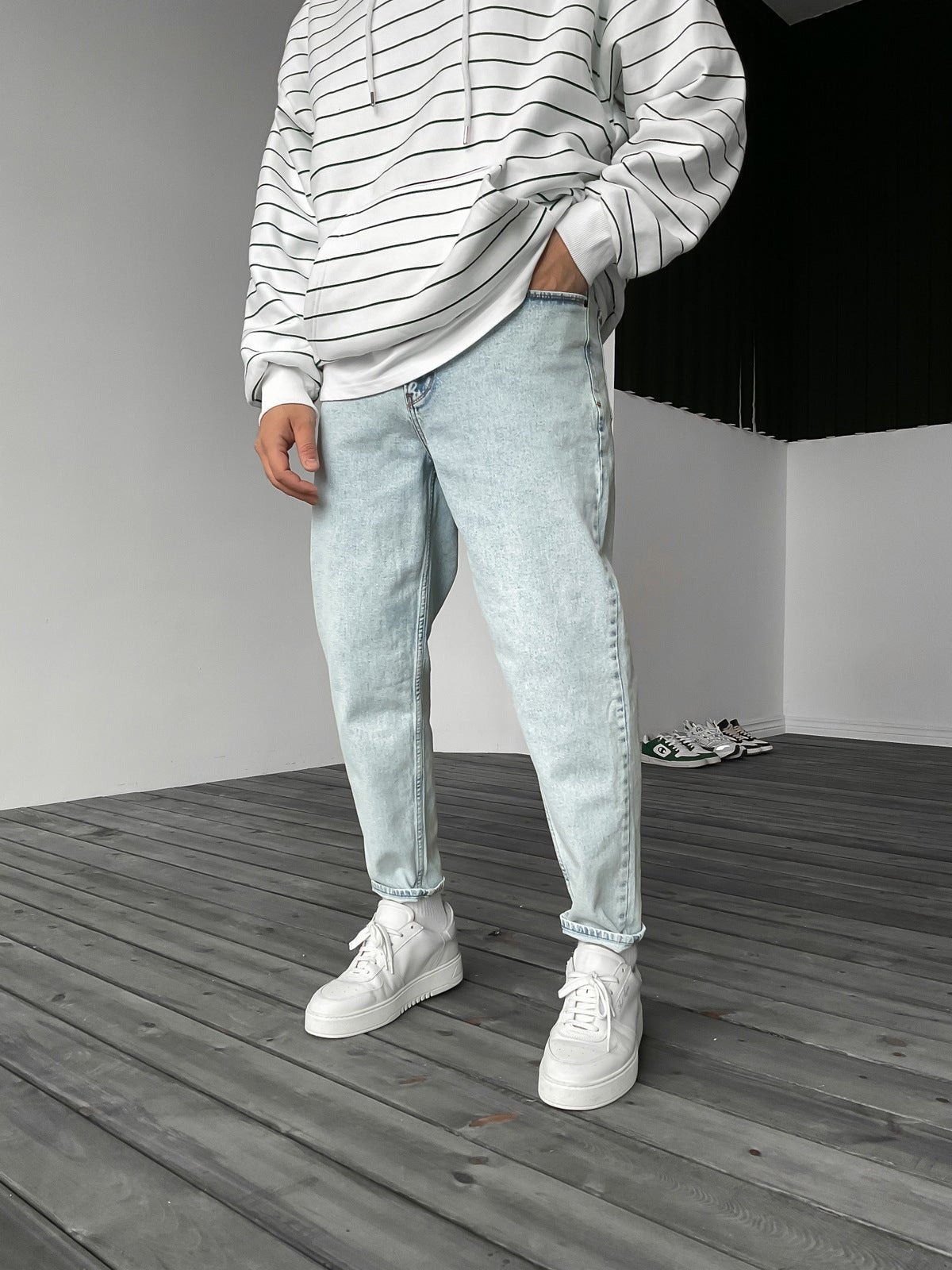 Light Blue Jeans BB6165 – von Baggymann | Streetwear für Damen & Herren