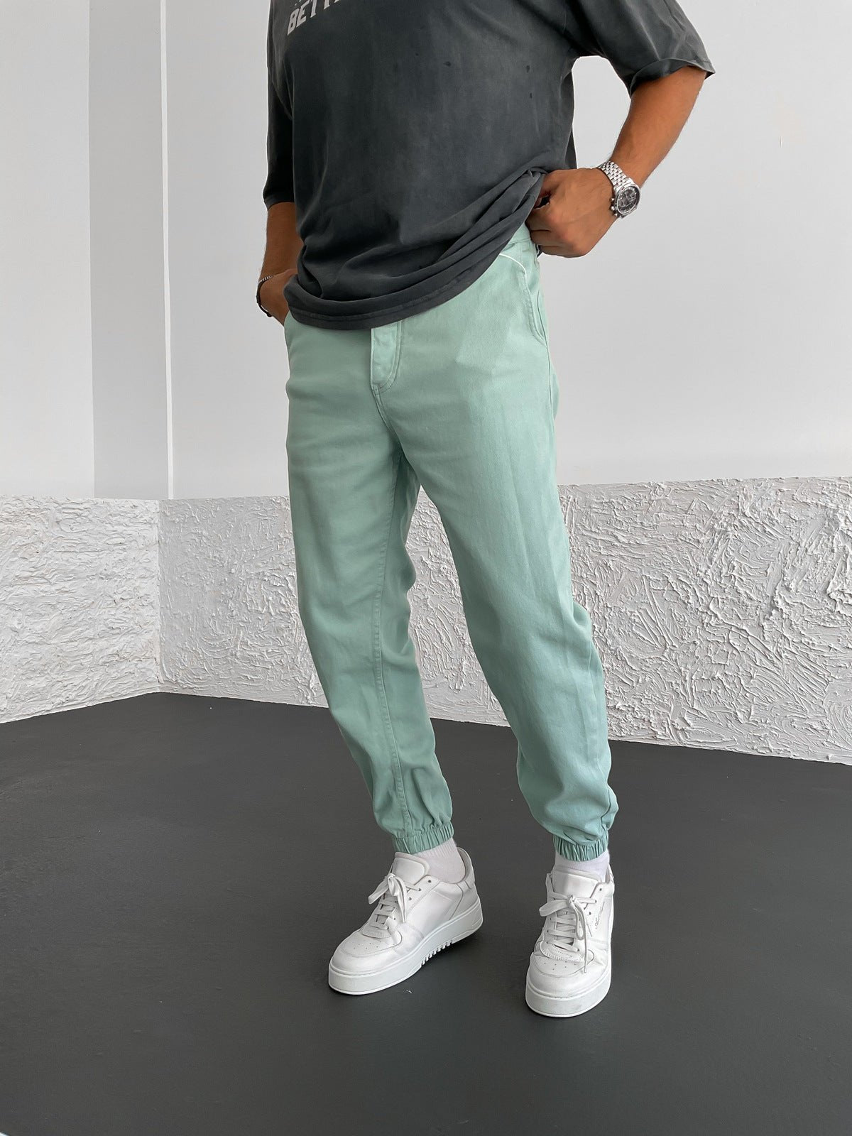 Mint Jogger Hose BB6841 – von Baggymann | Streetwear für Damen & Herren