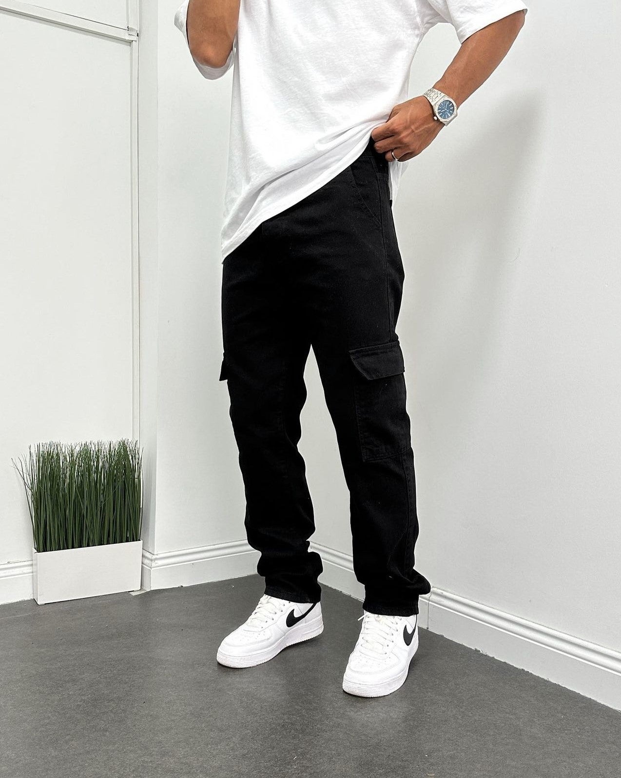 Schwarz Cargohosen BB6666 – von Baggymann | Streetwear für Damen & Herren