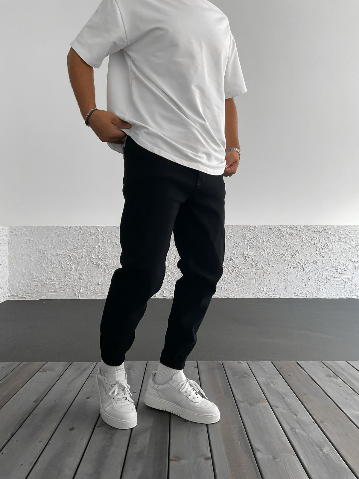 Schwarz Jogger Hose BB6841 – von Baggymann | Streetwear für Damen & Herren