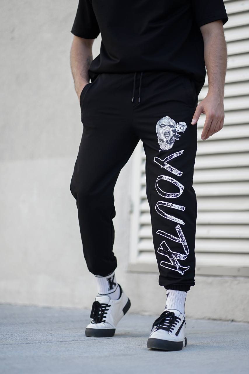 Sneakerjeans Black Gangsta Jogger Pant ES98