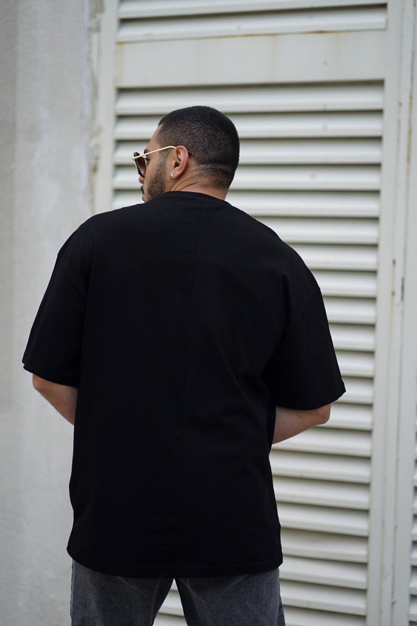 Sneakerjeans Black Merci Oversize T-Shirt ES82
