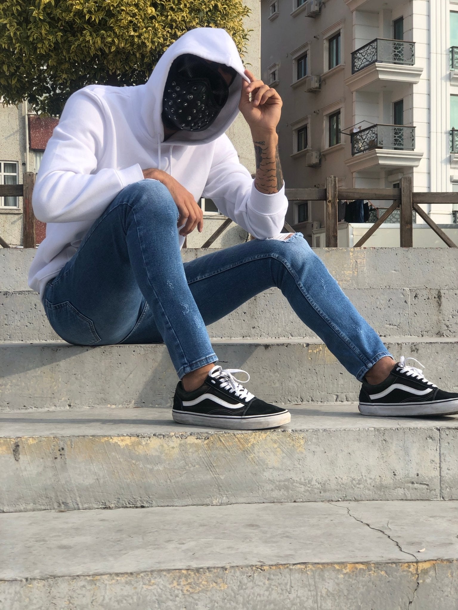 Sneakerjeans - Blue Ripped Skinny Jeans A228 - Sneakerjeans