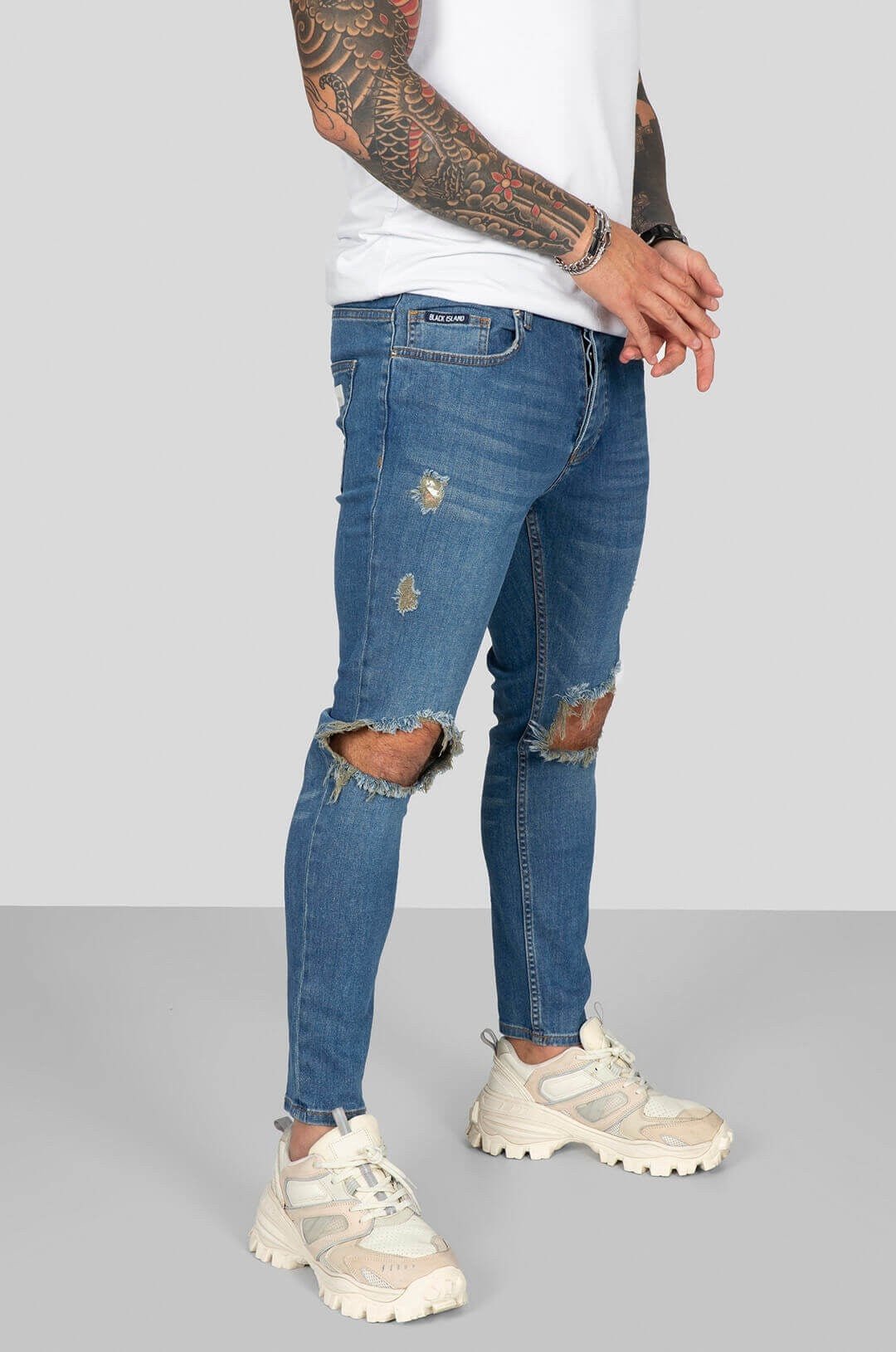 Sneakerjeans Blue Ripped Skinny Jeans 5334 - Sneakerjeans