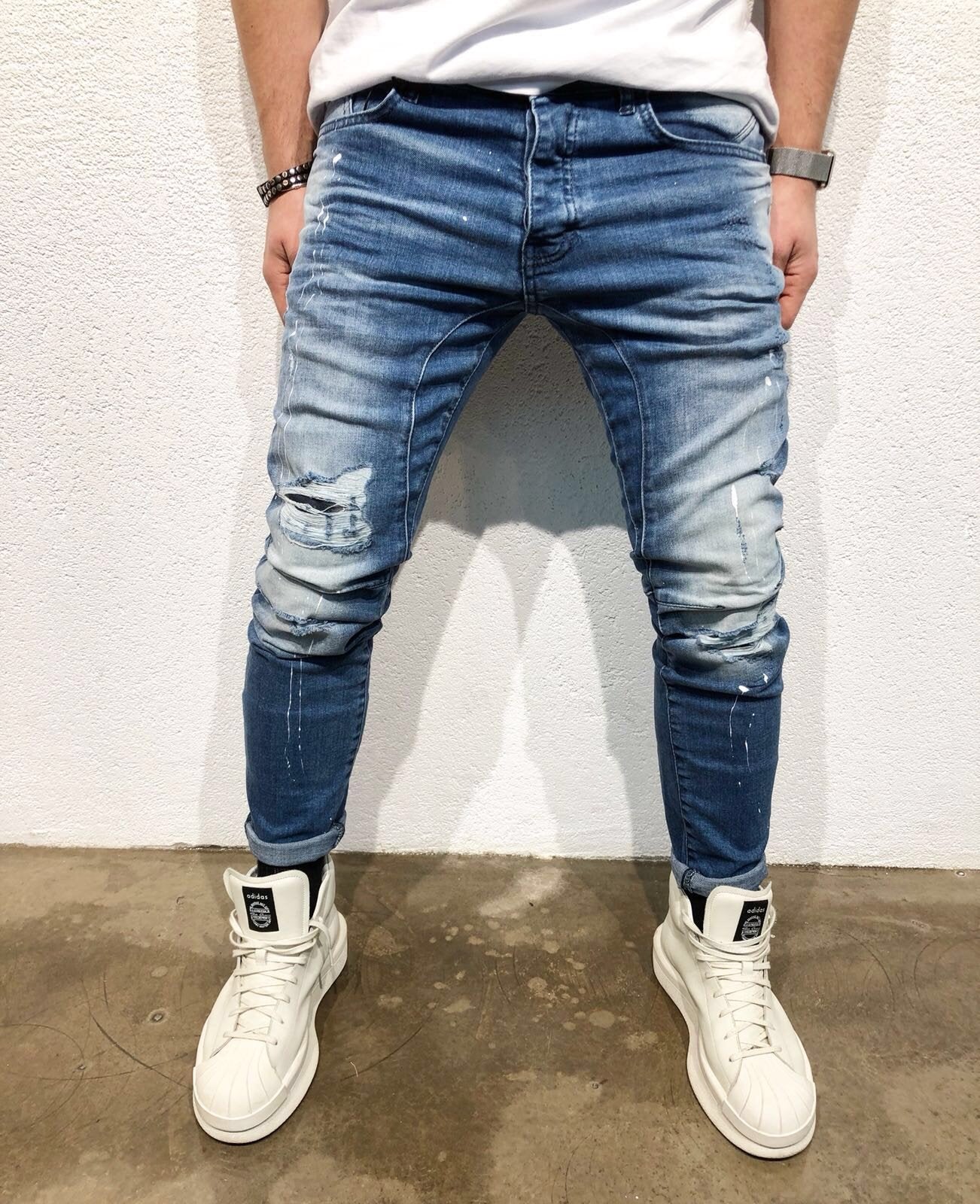 Sneakerjeans Blue Skinny Jeans B67 - Sneakerjeans