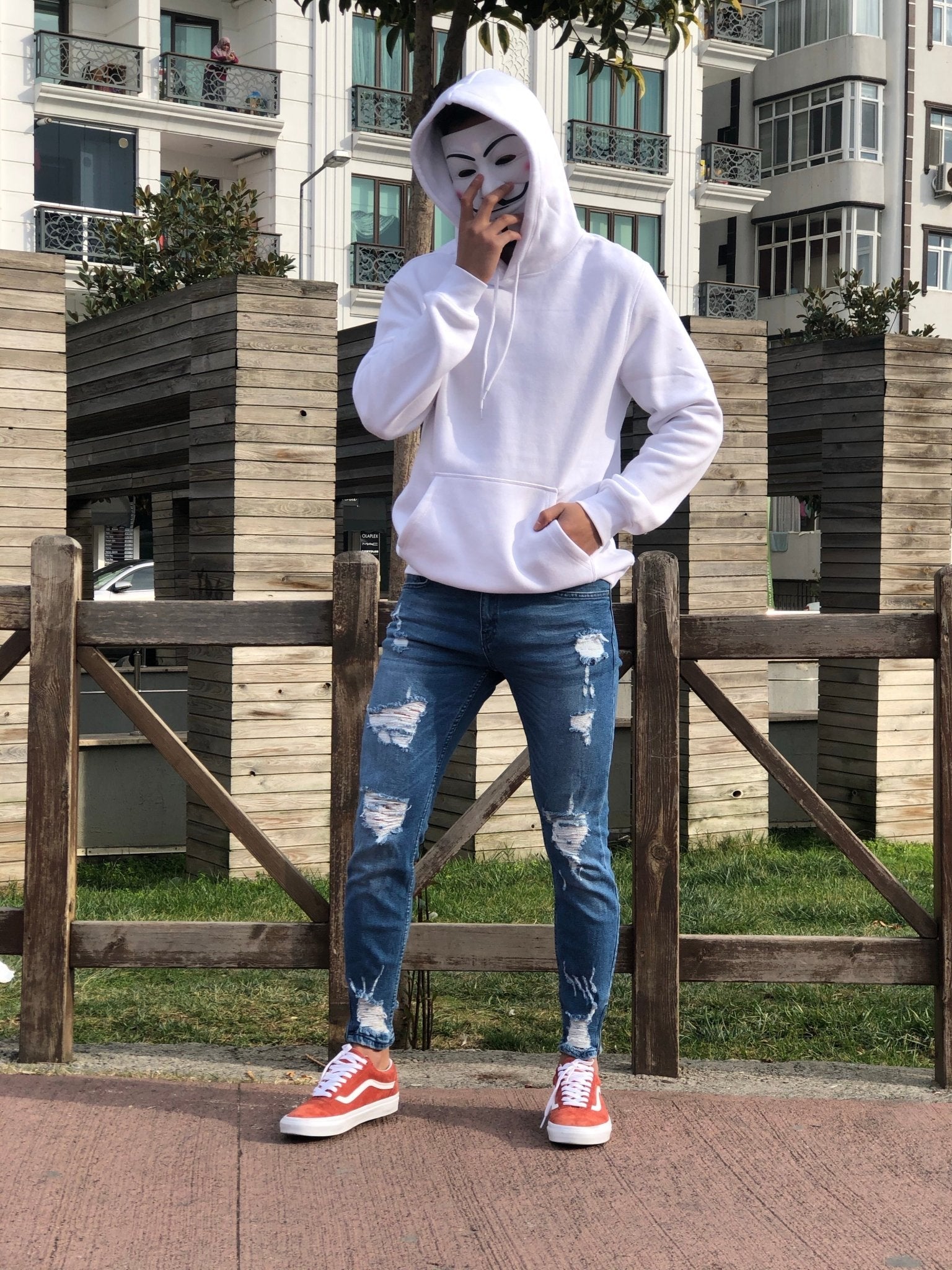 Sneakerjeans - Blue Skinny Ripped Jeans B82 - Sneakerjeans