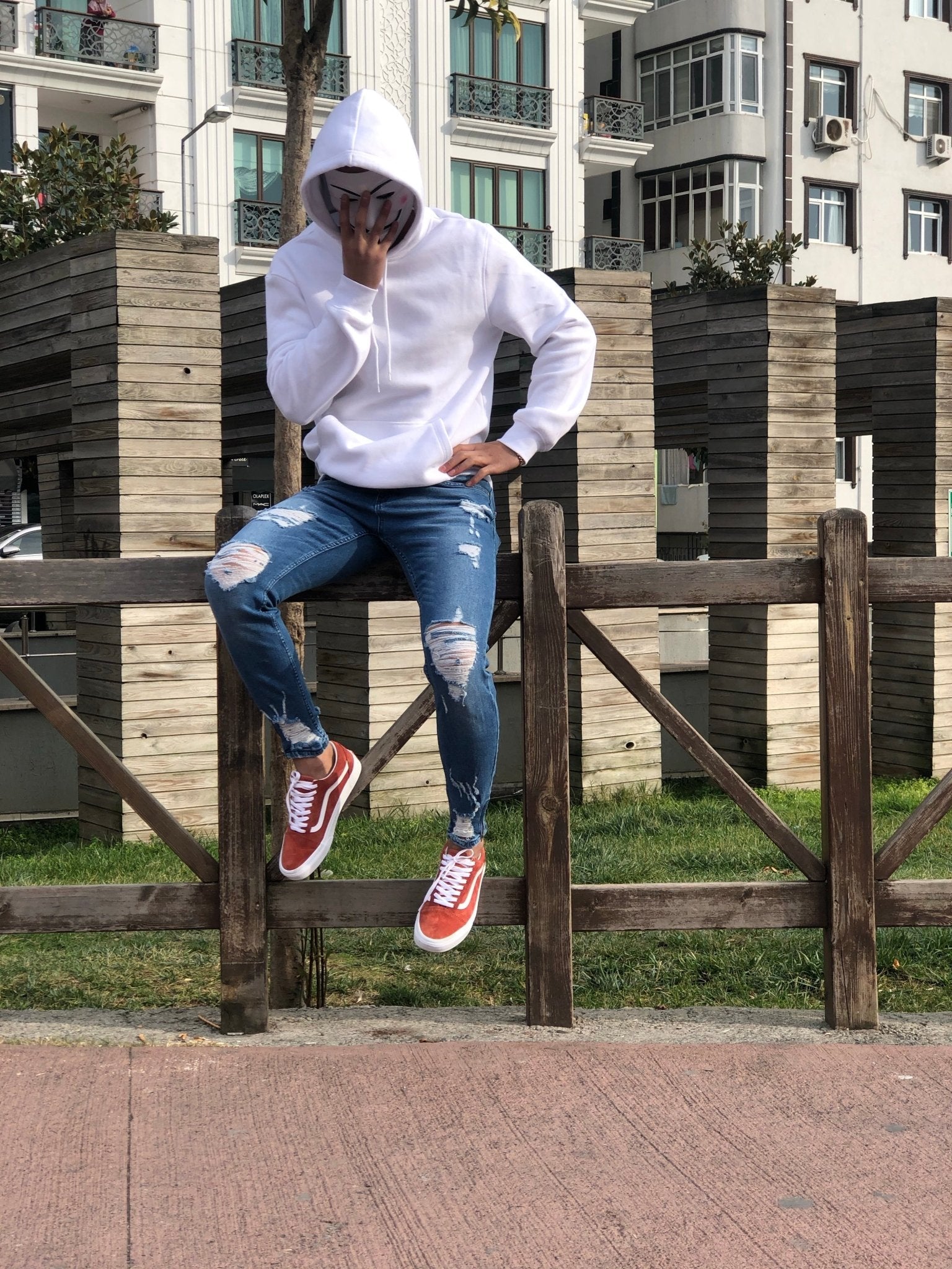 Sneakerjeans - Blue Skinny Ripped Jeans B82 - Sneakerjeans