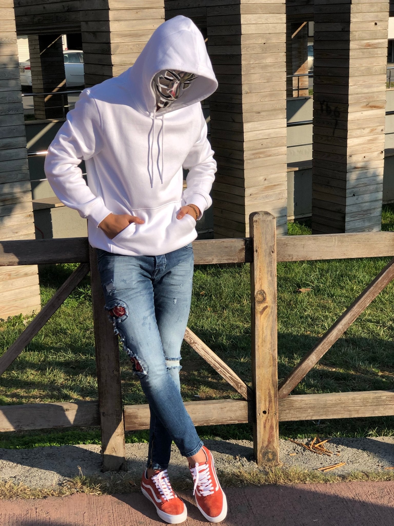 Sneakerjeans - Blue Snake Patched Jeans Skinny Jeans AY451 - Sneakerjeans