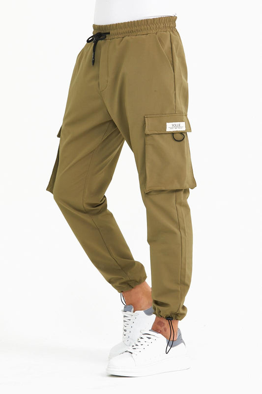 Sneakerjeans Khaki Cargo Jogger Hose RL01