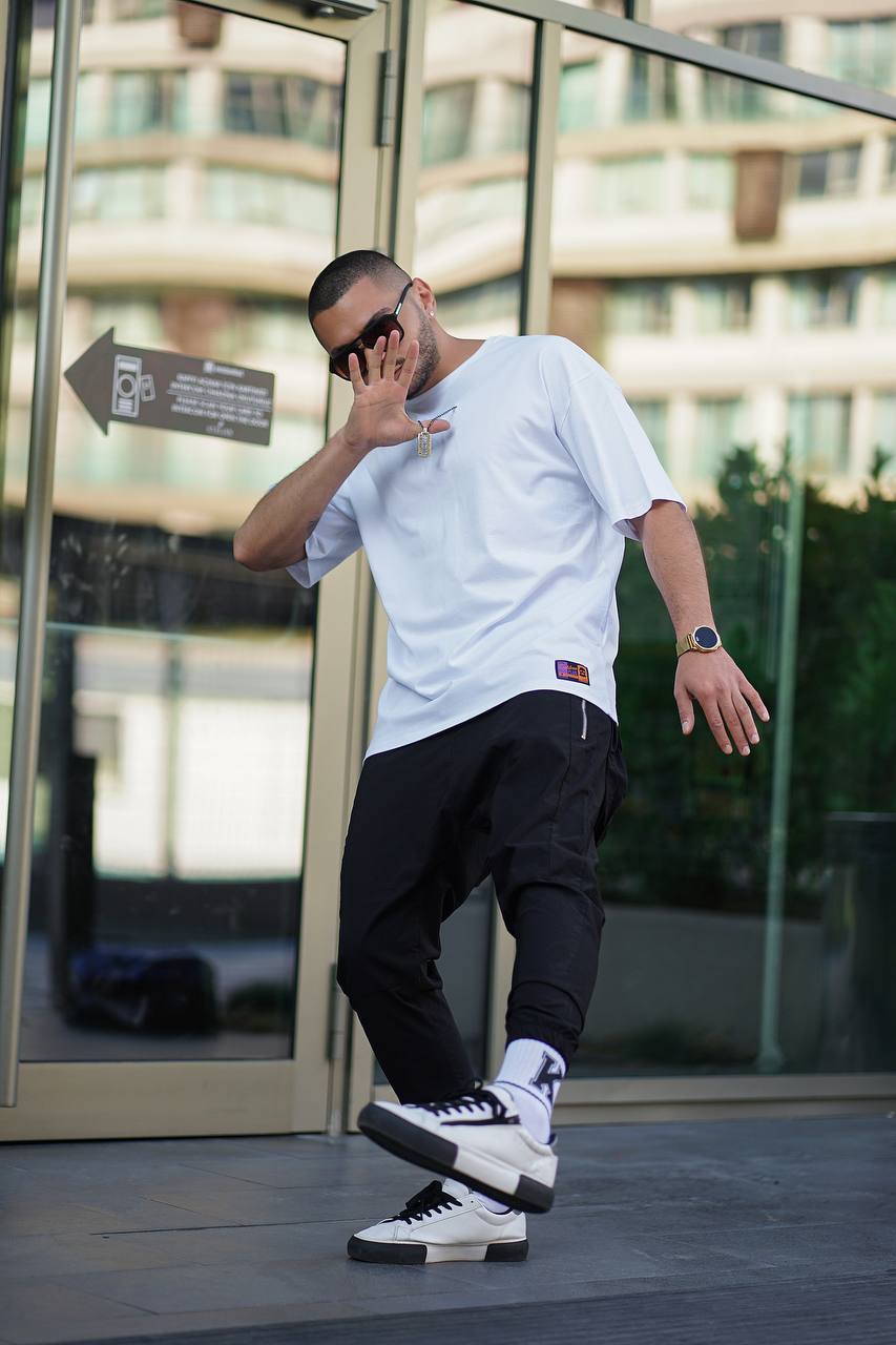 Sneakerjeans White Pitbull Printed Oversize T-Shirt ES73