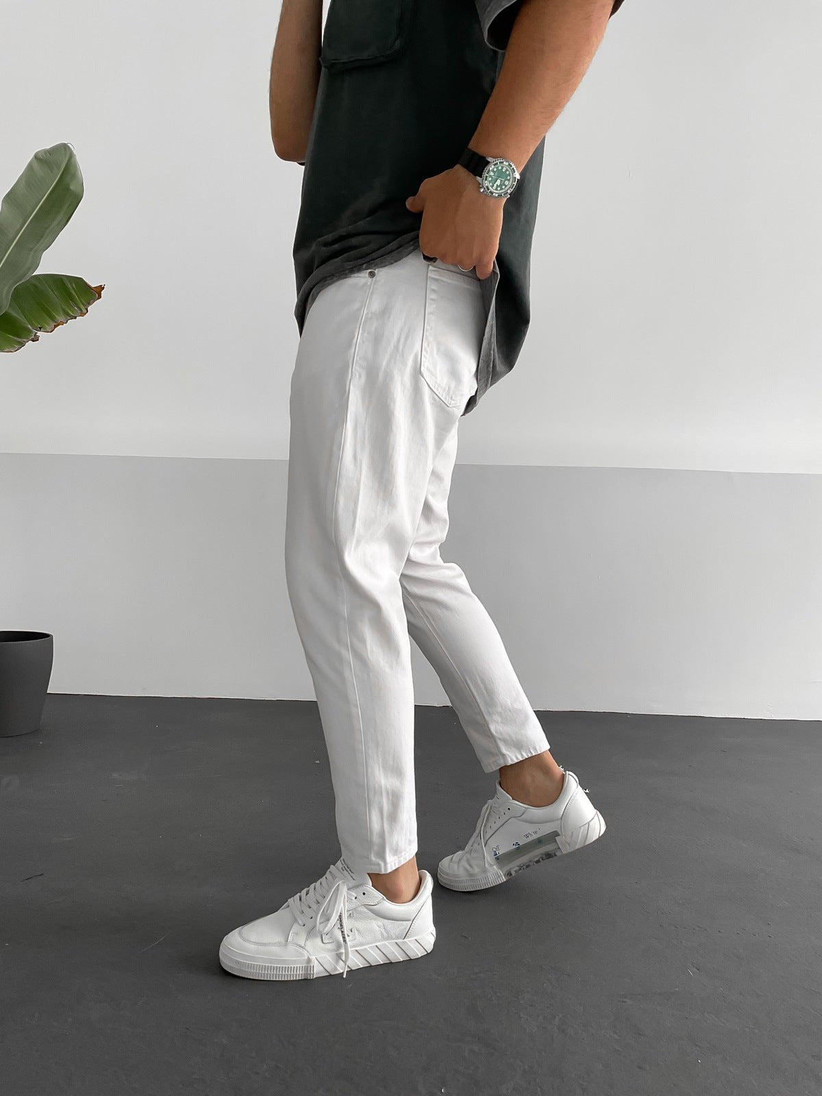White Boyfriend Jeans BB5143 – von Baggymann | Streetwear für Damen & Herren