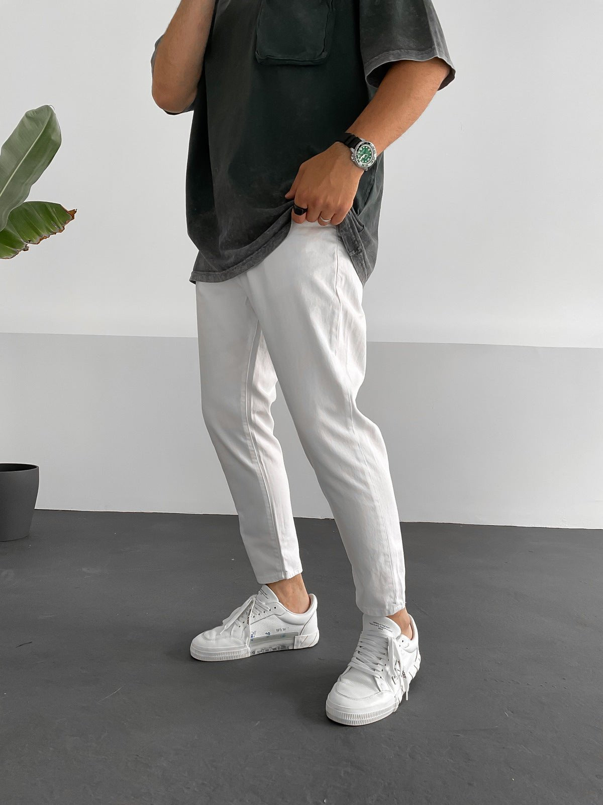 White Boyfriend Jeans BB5143 – von Baggymann | Streetwear für Damen & Herren