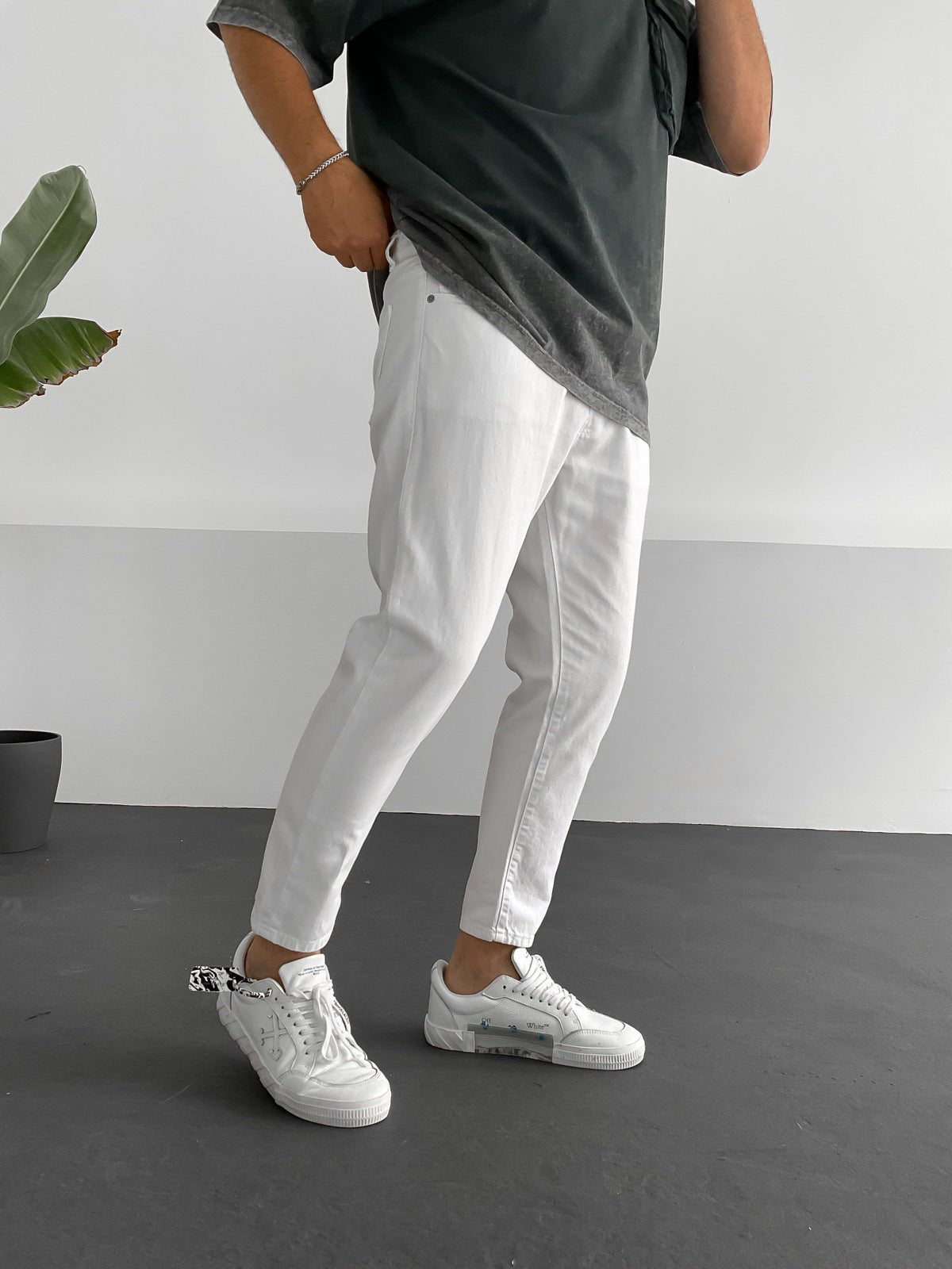 White Boyfriend Jeans BB5143 – von Baggymann | Streetwear für Damen & Herren